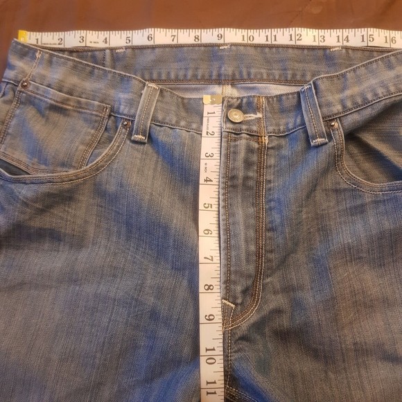 Levi Strauss Mens 514 Straight Blue Jeans Pants Size W38 L30 Normcore Dadcore - Picture 9 of 12